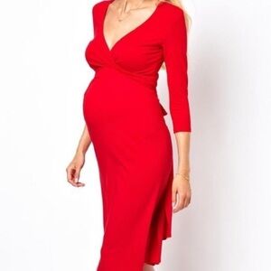 Stretchy Maternity Wrap Dress | Isabella Oliver
